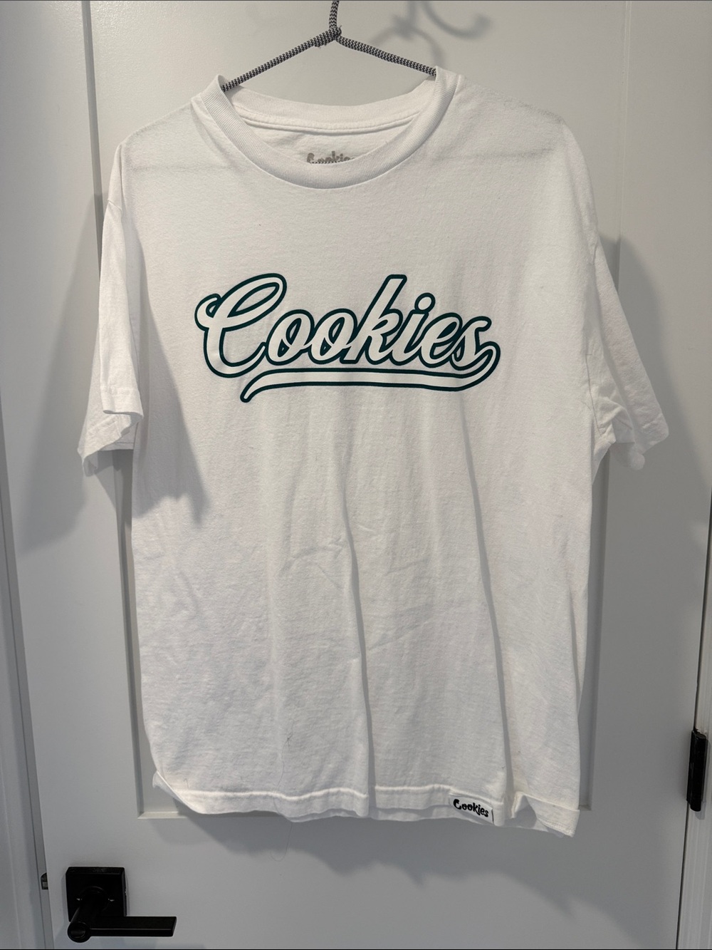 Cookies Men’s White Script Logo Tee